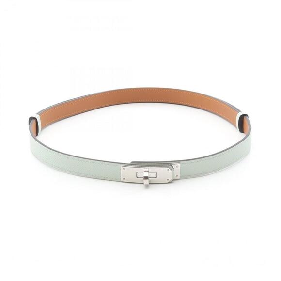 HERMES Green Leather Belt - Picture 1 of 7